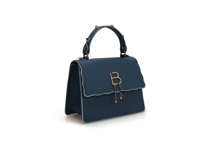 Lucky Bees Bolso de Mano Azul 912